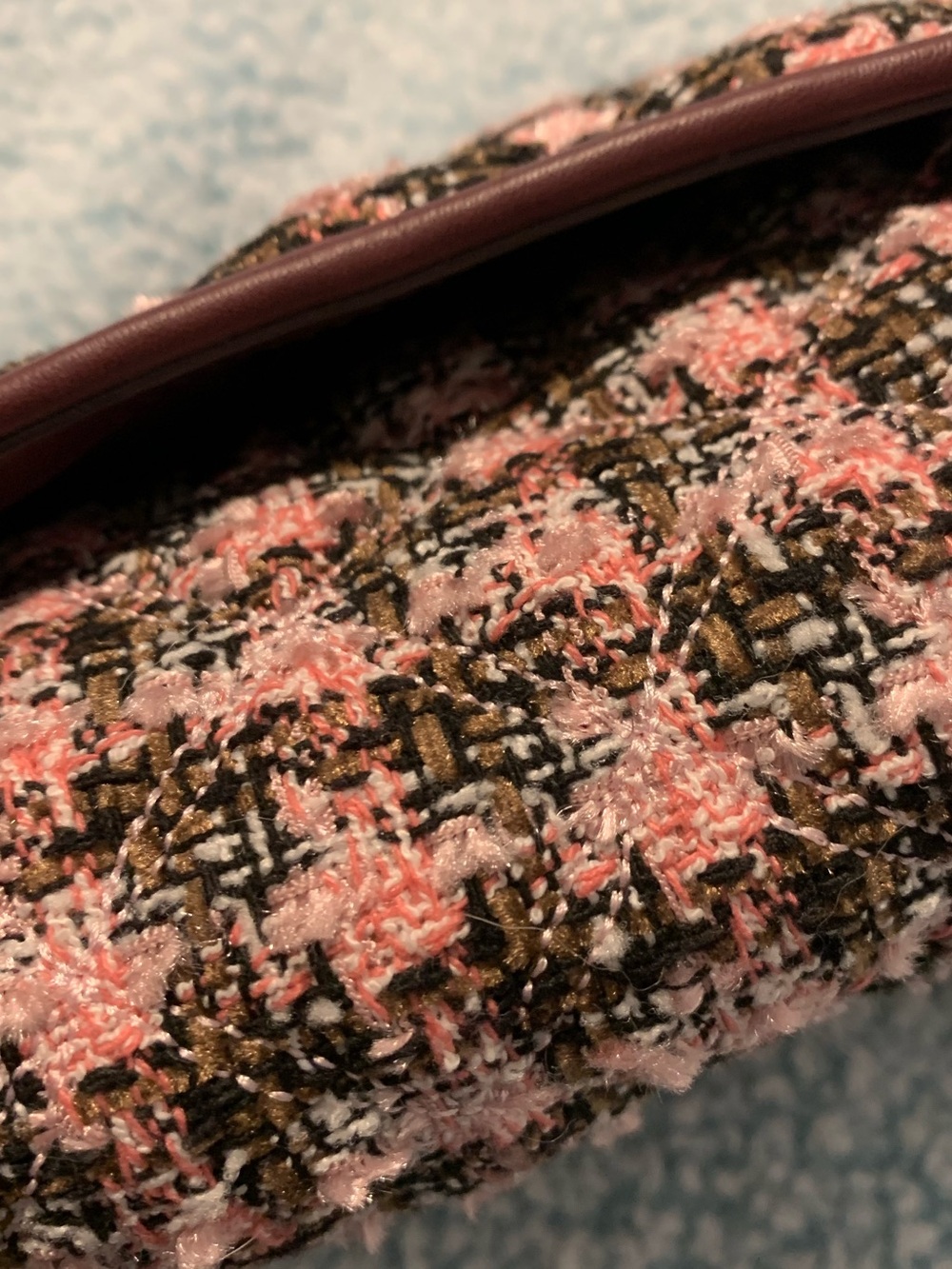 🍁kate spade Natalia Pink Multi Tweed Bag ⭐️NWOT⭐️ - Picture 5 of 10